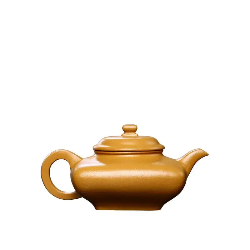 260cc Real Handmade Yixing Kettle Raw Ore Duan Mud Clay Teapot Golden Teaware Kung Fu Zisha Superior Tea Pot