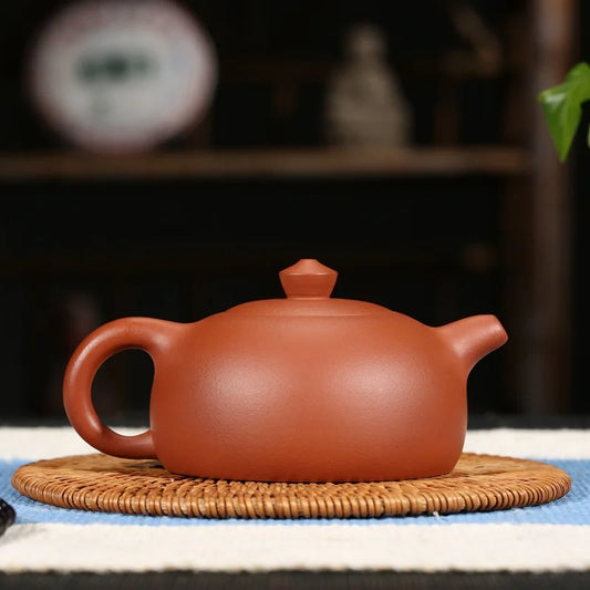 260ml Chinese Purple Clay Teapot Yixing Zisha Tea Set Genuine Clear Cement Half Moon Tea pot free shipping gift box