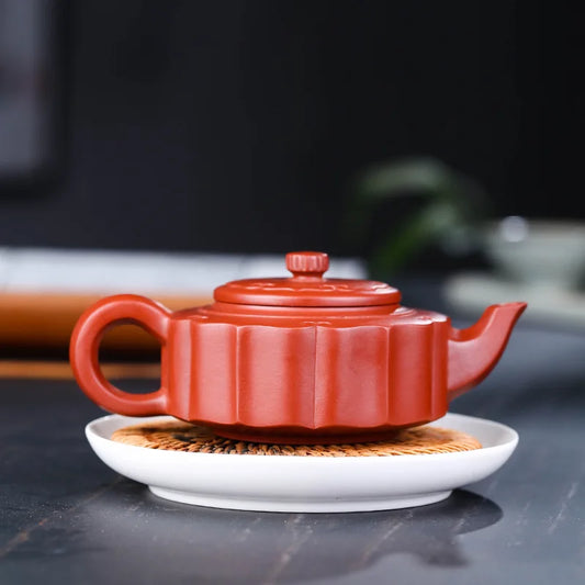 260ml Famous Yixing Purple Clay Teapot Raw Ore Dahongpao Filter Tea Pot Home Zisha Beauty Kettle Chinese Customized Tea Set
