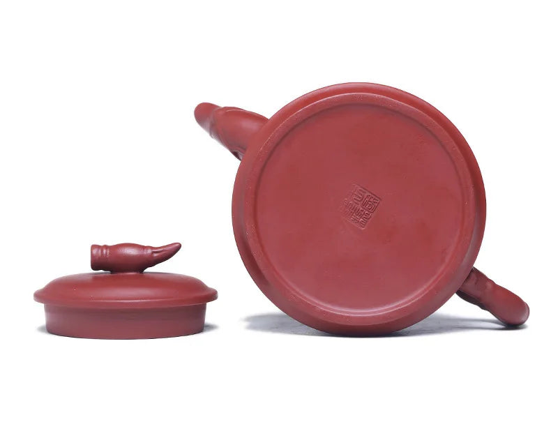 280cc Yixing clay teapot Hand made Tea Pot Original Ore Red Nafo Stone Ladle Chinese Tea Pot Kung Fu Tea Set