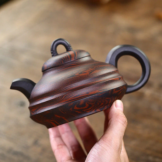 280ml Yixing Famous Raw Ore Purple Clay Teapots Handmade Tea Pot Tradition Old Purple Mud Kettle Chinese Authentic Zisha Tea Set