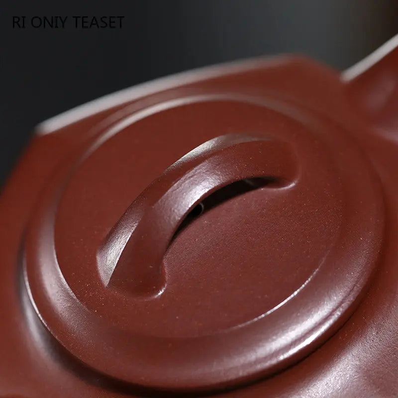 280ml Yixing Raw Ore Purple Clay Teapots Handmade Hexagonal Shape Tea Pot Kettle Chinese High-end Zisha Tea Set Collection Gifts