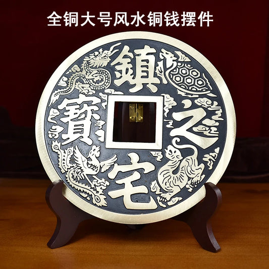 28CM large # HOME Lobby The entrance-hall town house efficacious exorcise evil spirits FENG SHUI Totems brass talisman statue
