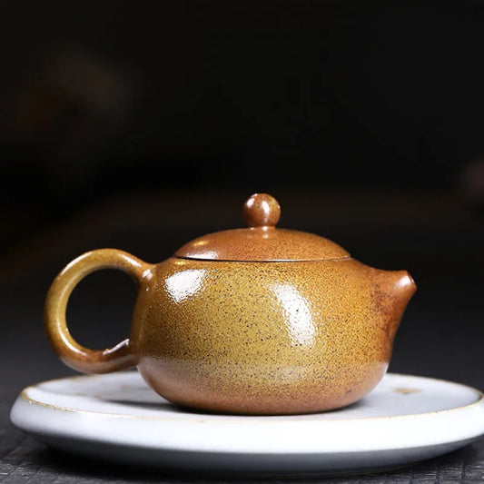 290ml Chinese Yixing Tradition Purple Clay Teapots Xishi Tea Pot Famous Handmade Raw Ore Zisha Kettle Tea Ceremony Supplies