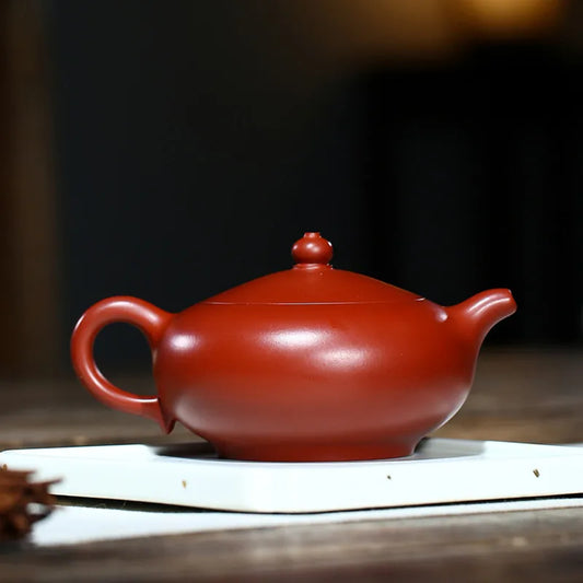 290ml Yixing Handmade Purple Clay Teapots Raw Ore Dahongpao Tea Pot Home Beauty Kettle Chinese Zisha Tea Set Accessories