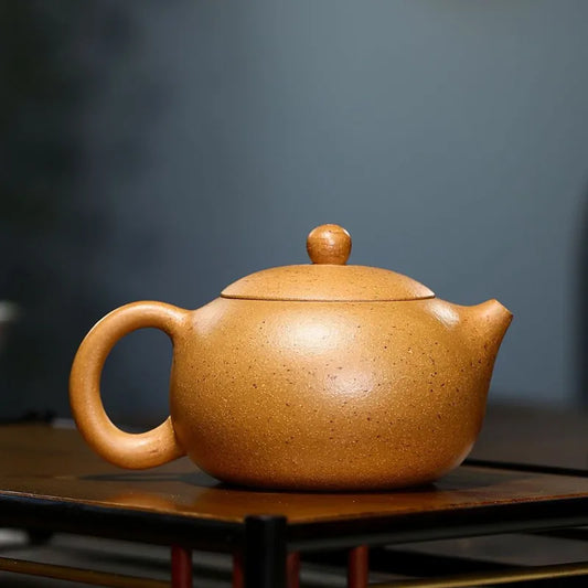 290ml classic Yixing Purple Clay Teapots Raw Ore Xishi Tea Pot Household Filter Beauty Kettle Zisha Tea table Accessories