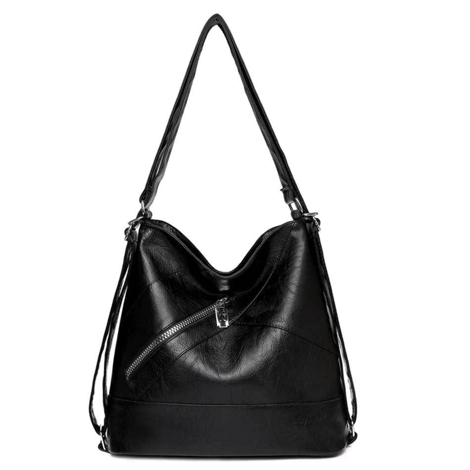 3 In 1 Ladies Backpack High Quality Leather Backpacks for School Teenagers Girls Elegant Female Travel Bagpack Designer Backpack