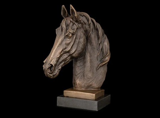 30CM LARGE # SHOP HOME hall Lobby Porch Reception TOP efficacious Mascot# Inviting money wealth bronze horse Sculpture statue
