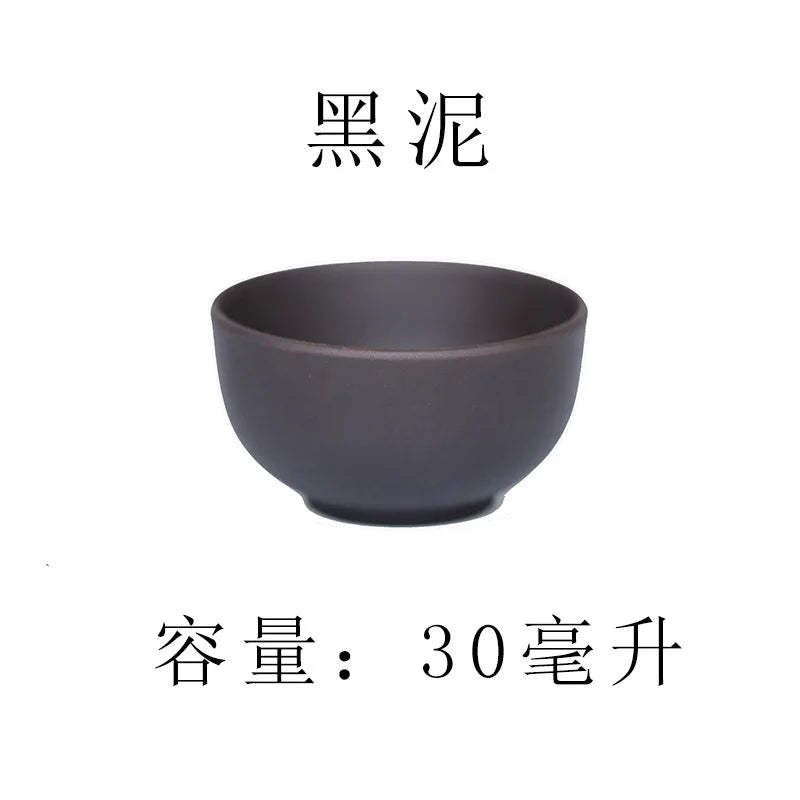 30ml Purple Clay Tea Cup puer tea cup YiXing Purple Teacup Chinese Kung Fu Cups Chinese Porcelain Gift