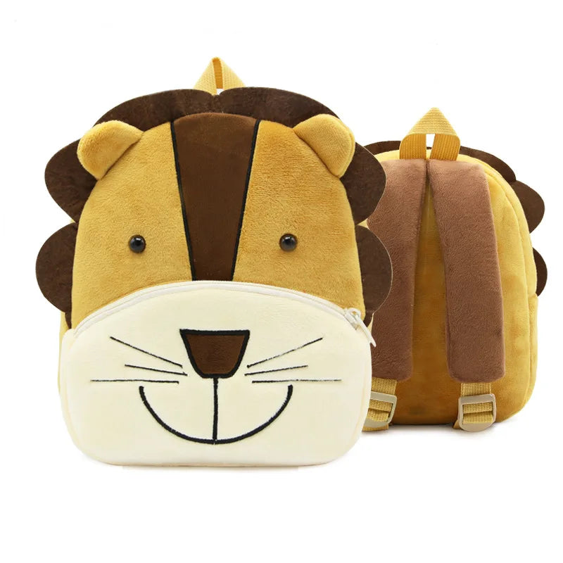 3D Cartoon Animals Children Backpacks for Girls Boys Soft Plush Kindergarten Kids School Bag Kawaii Children SchoolBags
