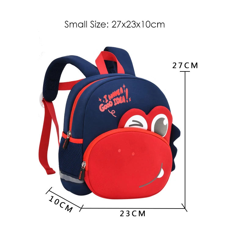 3D Cartoon Big Eyes Dinosaur School Bags Cute Kids Backpacks for Boys 2-5 Years Girls Baby Toddler Kindergarten Children Mochila