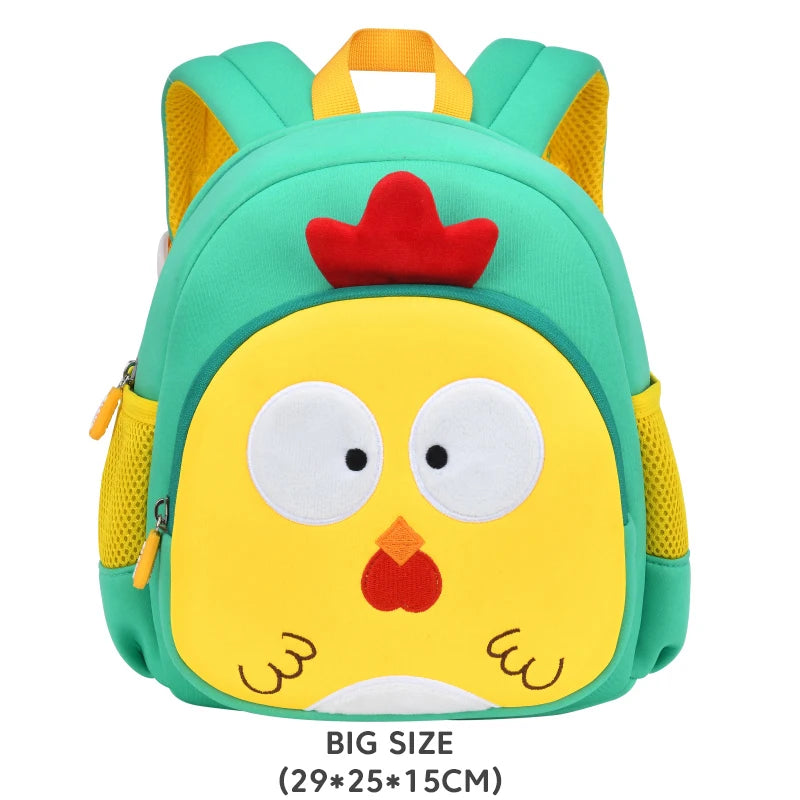 3D Chick Girls School Bags High Quality Kindergarten Children Backpack for Boys Mochila Infantil Toddler Kids Cartoon Schoolbag