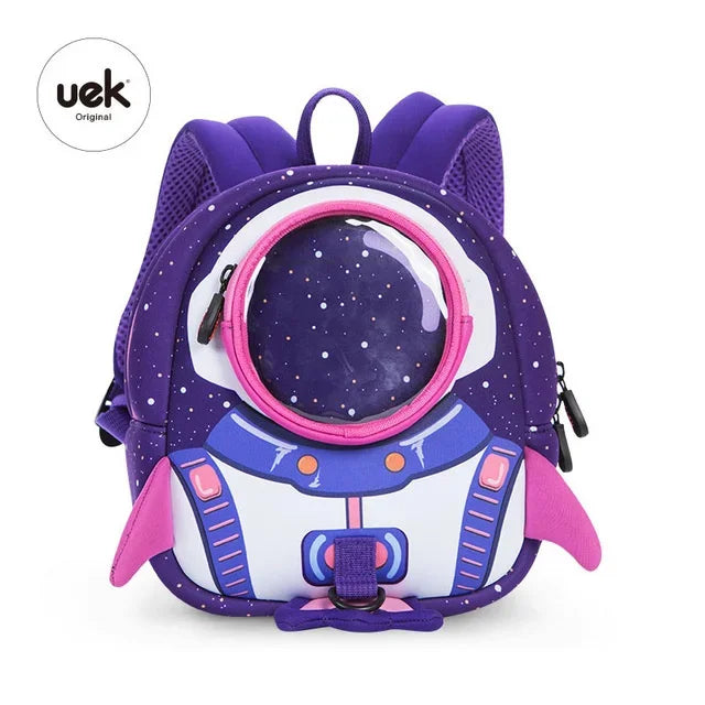 3D Rockets Anti-lost School Girls Cartoon high-grade Toy Boys Backpack Kindergarten Bags Children's Gifts For Age 1-3