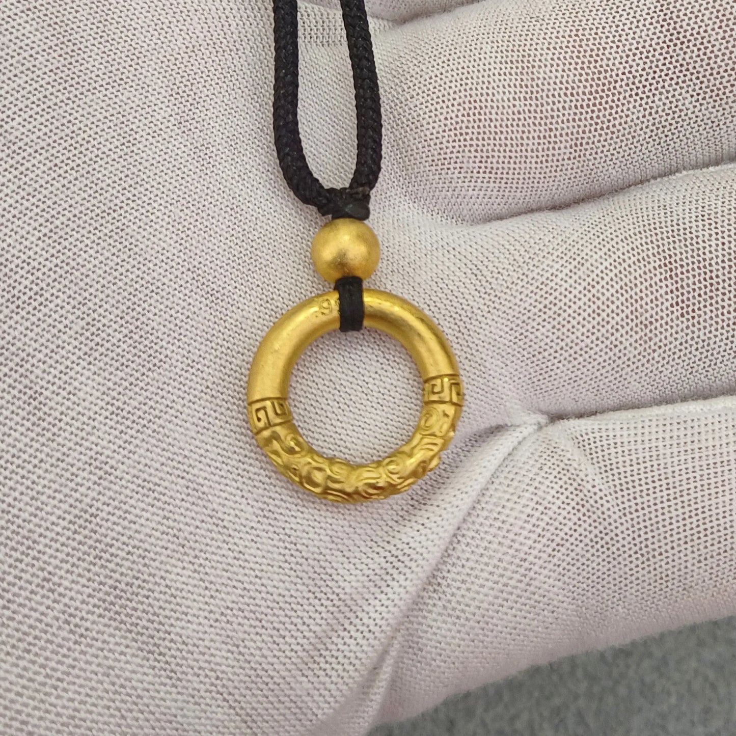 3PCS # Asia Thailand Buddhist pocket travel efficacious bless Buddha Amulet Safety ring pendant gold copper protective talisman