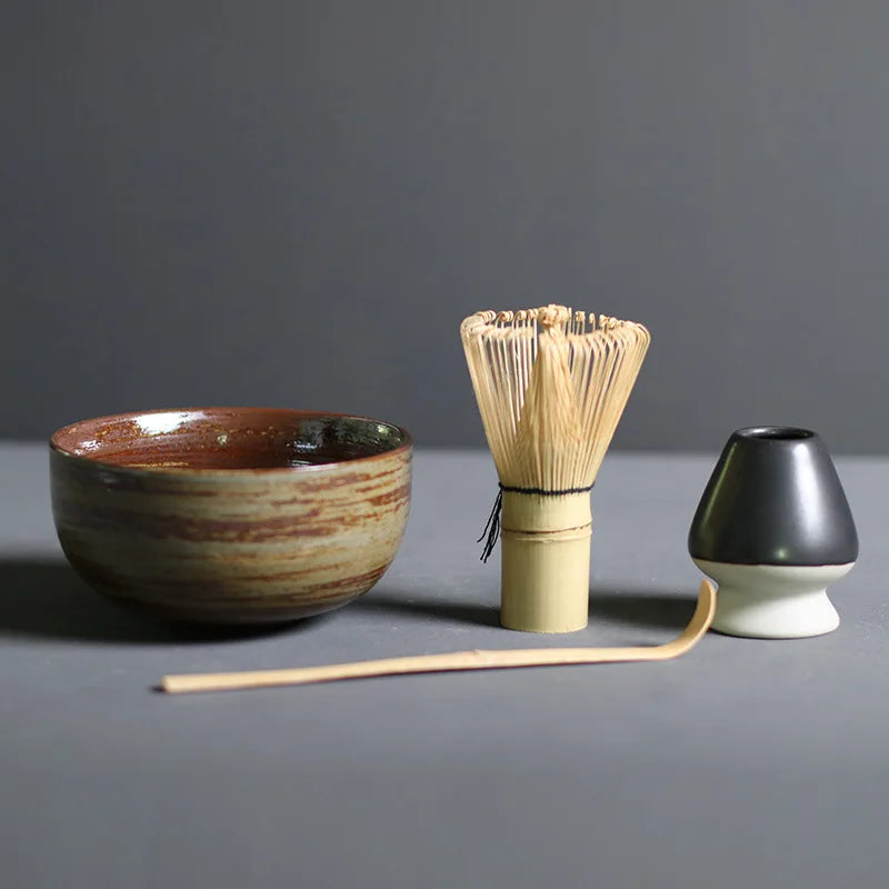4/5pcs/set Japanese Tea Matcha Brush Baiben Tea Combination of Song Dynasty Tea Ordering Tools Matcha Beater Set