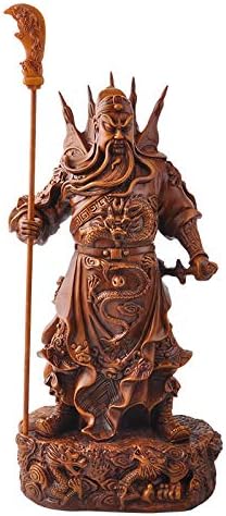 FestiKit 九龙关羽武财神爷关二爷客厅招财家居装饰品关公摆件供奉佛像Kowloon Guan Yu Wu God of Wealth Guan Er Ye Living Room Fortune Home Decorations Guan Gong Ornaments to Worship Buddha Statues