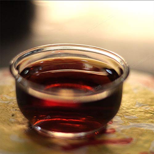 FullChea - 2006 King of Shu Puerh Tea Cake - Pu Erh Tea Loose Leaf - Yunnan Ripe Pu-erh Tea - Calming Tea - 12.59oz / 357g