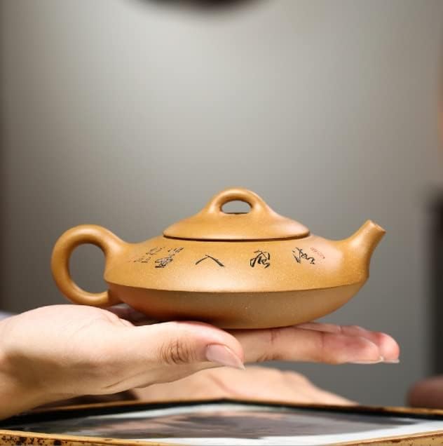 Tetsubin Kettle Cast Iron Teapot Chinese Teapot 220ml Zisha Teapot Chinese Yixing Ceramics Handmade Purple Clay Teapot For Household Japanese Tea Kettle Tea Pot