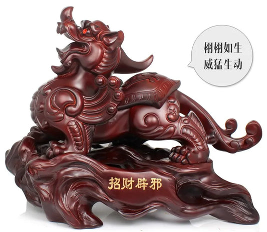45CM huge# Company home hall Lobby The entrance-hall TOP efficacious Mascot Inviting money wealth dragon PI XIU FENG SHUI statue