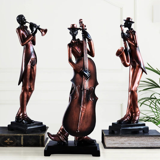 47CM Resin statue European stereoscopic character modeling decoration creative retro home desktop decoration maison