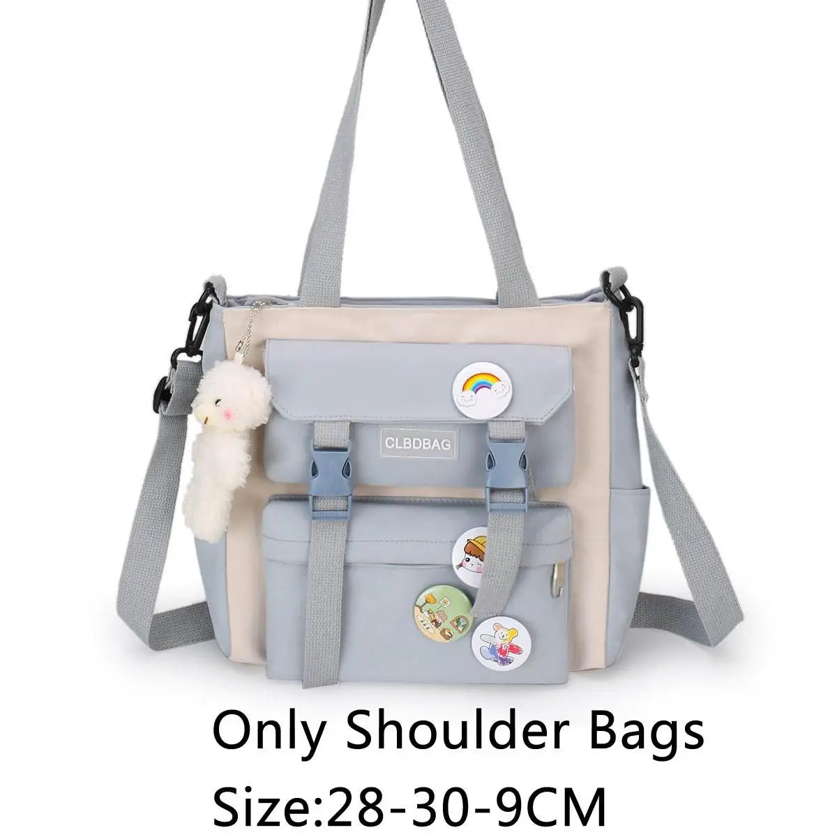 5 Pcs Sets School Bags For Teenager Girls 2021 Kawaii Women Laptop Backpack Shoulder Book Bags Female Travel Bagpack Mochila New