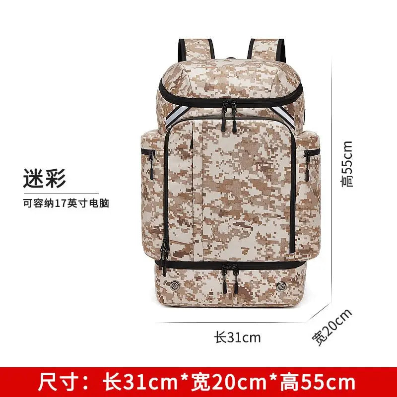 50 L Large Capacity Backpack Men Travel Outdoors Mountaineering Bag Waterproof Laptop Backpack Business Backpack With Shoe Bag