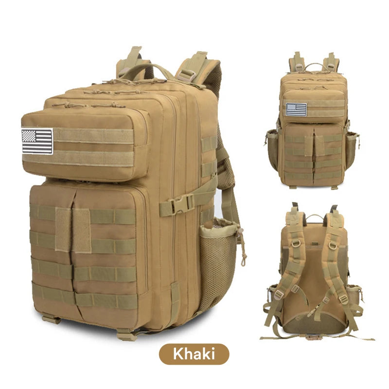 50L large capacity men's outdoor sports backpack 3P soft back outdoor waterproof backpack hiking camping hiking bag