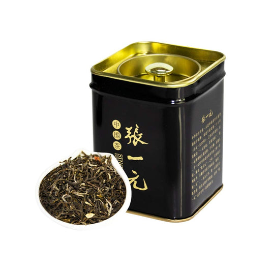 Black Can 50g Expo-Class Teji Traditional Jasmine Tea Zhangyiyuan Chinese Flora Tea