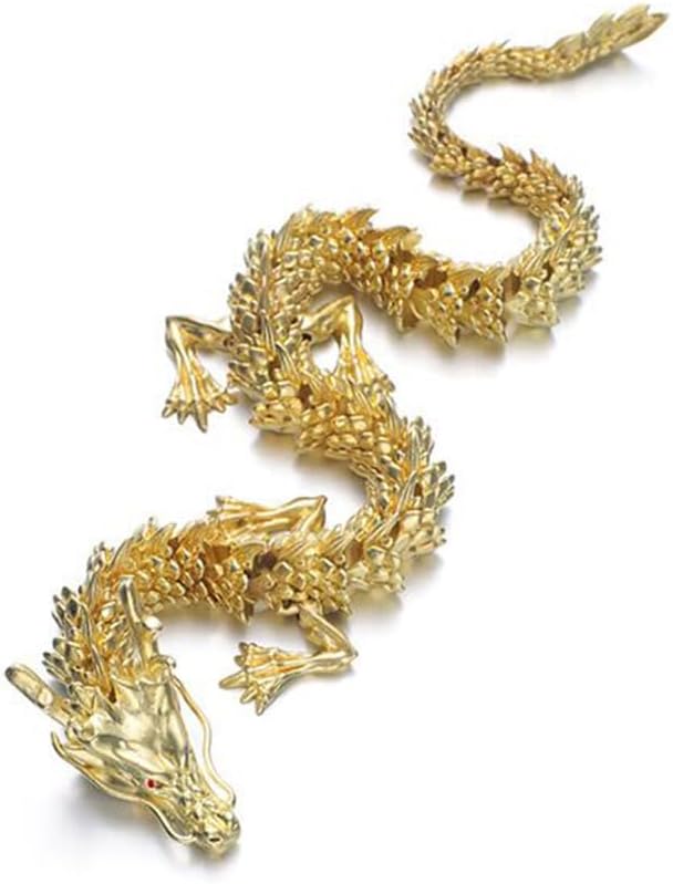 13.8 Inch Chinese Feng Shui Dragon Statue Sculpture Figurines Feng Shui Decor Home Office Desktop Decoration Good Lucky Gifts