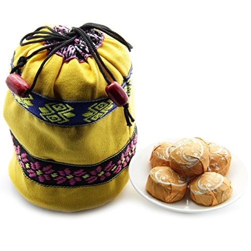 40pcs Cooked Orange Peel Flavor Puerh Tea - Ripe(Shu) Mini Tea Tuo Cha -Yunnan Shou Pu-erh Tea -Orange Peel Blended Pu erh Tea