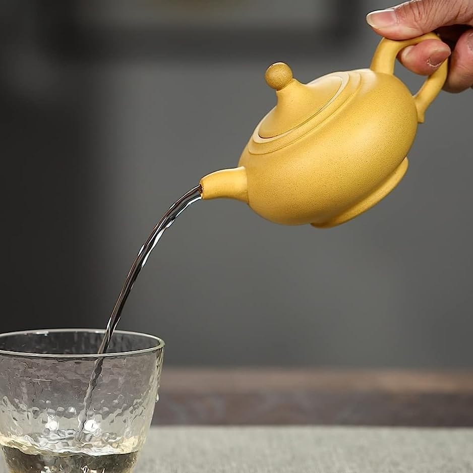 SILINE Zisha Tea Pot 9 Oz,Chinese Genuine Yixing Clay Teapot with Filter,Infuse BrewKung Fu Loose Leaf Tea Maker