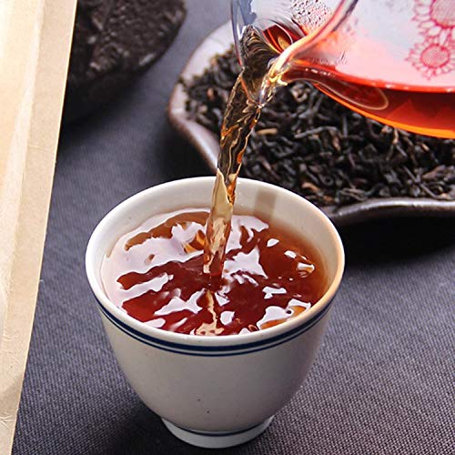 FullChea - 2018 Haiwan Third Grade Shu Puerh Tea - Menghai Pu Erh Tea Loose Leaf - Ripe Pu-erh Tea - Health Tea - 17.6oz/ 500g