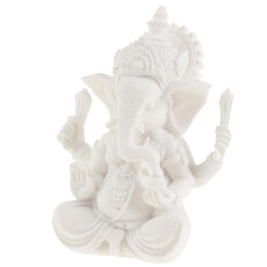Sandstone Elephant Ganesha Buddha Statue Sculpture Figure Decoration Figure