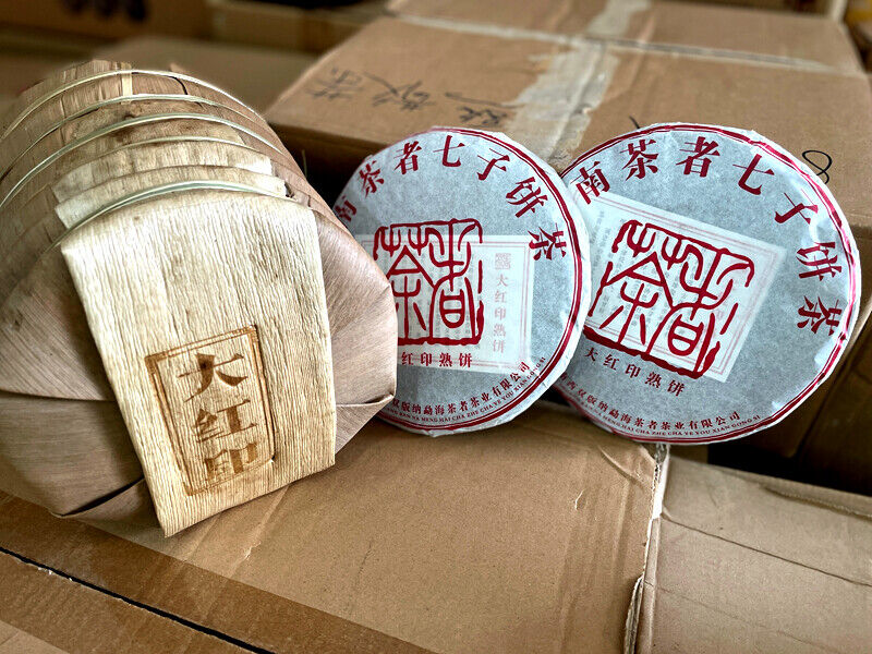 2018 China Cha Zhe Da Hong Yin puer,pu erh Puer Tea Ripe Yunnan cake tee,357g