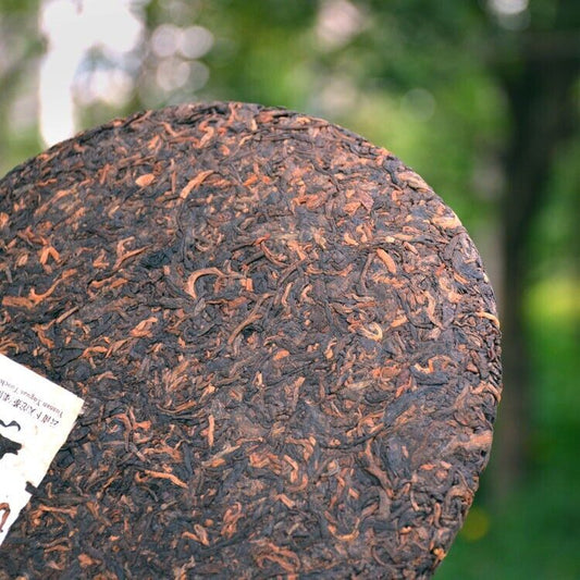 2016 Xiaguan tuocha LONGMA YUAN CHA Pu erh Tea Cooked Tee Puer Cake Black 357g