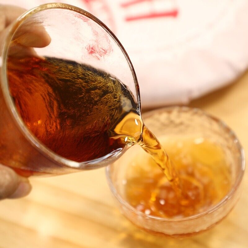 2020 YUNNAN Haiwan Blazing Sun Ripe Puerh "Jiao Yang" Cooked Pu'er erh Tea 357g