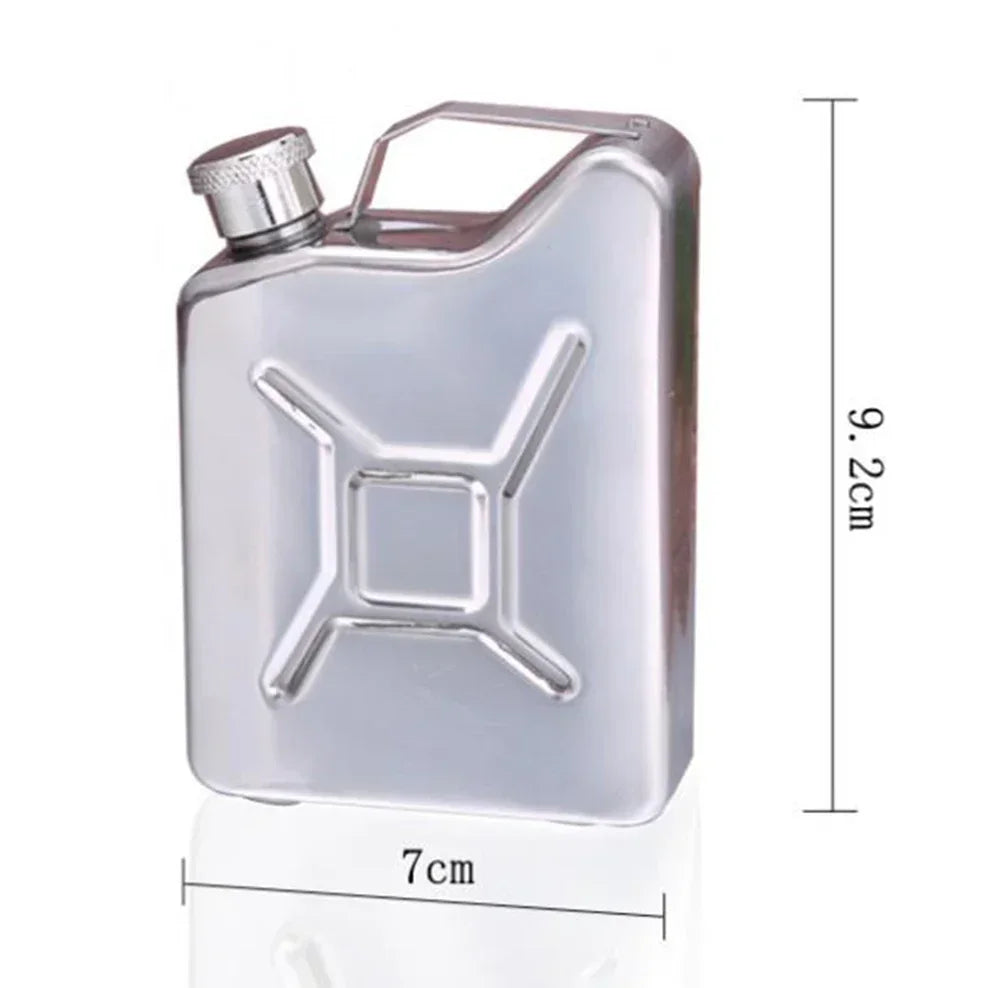 5oz Mini Hip Flask 304 Stainless Steel Oil Barrel Flask Outdoor Flask For Alcohol Oil Drum Whiskey Bottle Military Wine Set