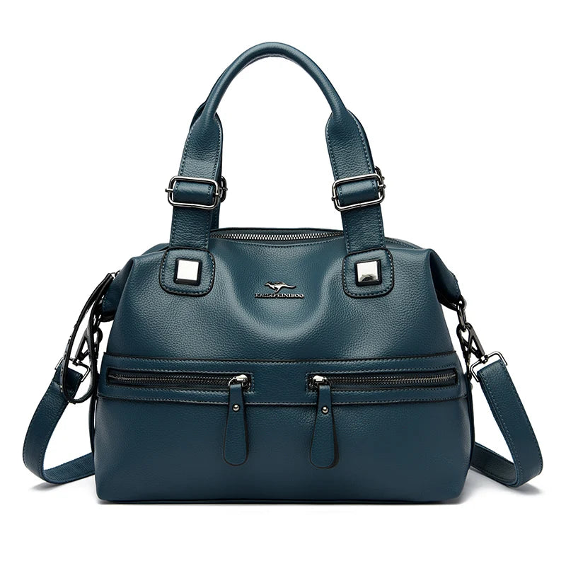 6 Color Designer Deformable Handbags Women Luxury NEW Boston Shoulder Bags Large Capacity Female Leather Tote Bags Sac a Main