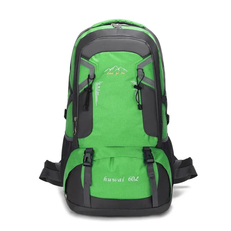 60L Large Capacity Outdoor Mountaineering Bag Waterproof Nylon Travel Bags Shoulder Leisure Sports Travel Backpacks New