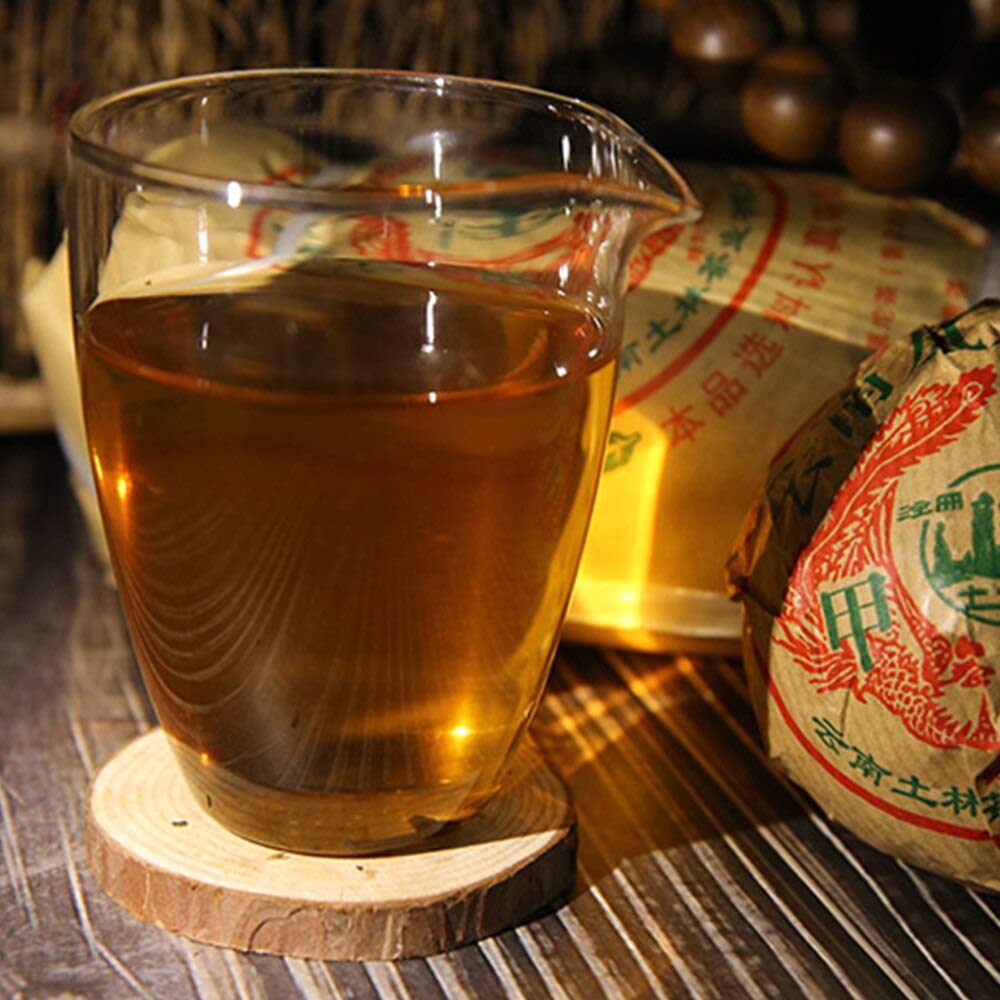 FullChea - 2010 Tulin Raw Puerh Tuocha - Pu Erh Tea Loose Leaf - Sheng Puerh From Yunnan - Aid Digestion (10.58oz/ 300g)