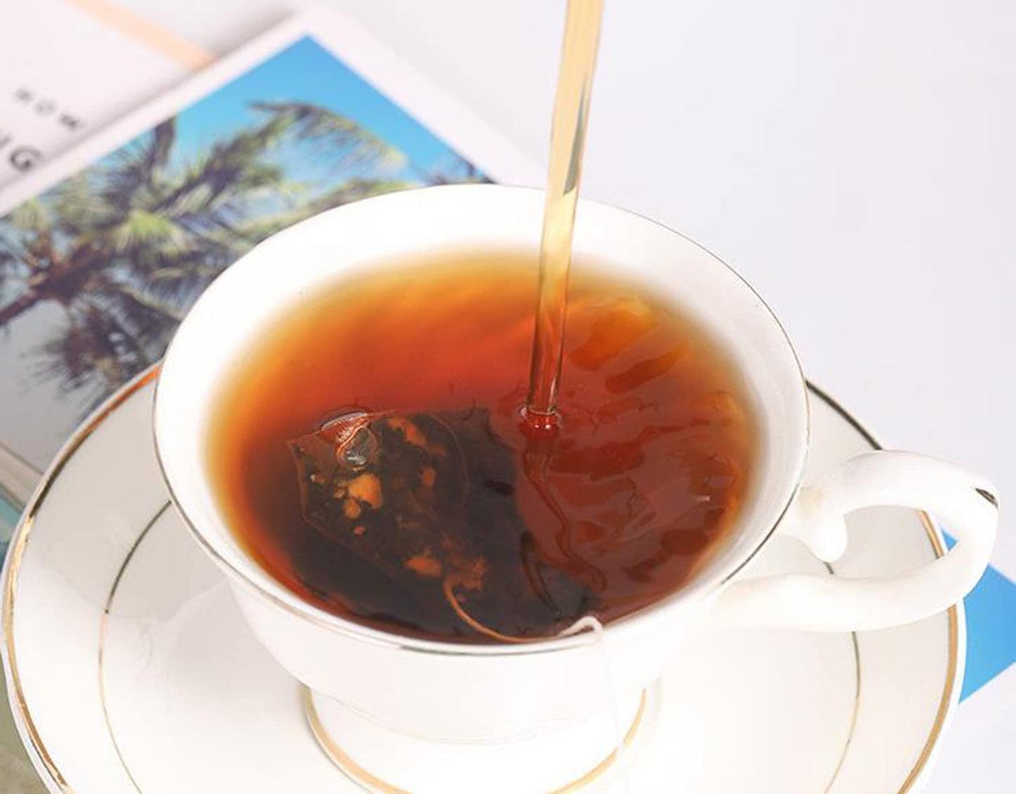 cn herb Pericarpium Citri Tangerinae Tea Bags 3 G *20 Bags of Health Pu 'er Tea Health Tea Triangle Bag Tea