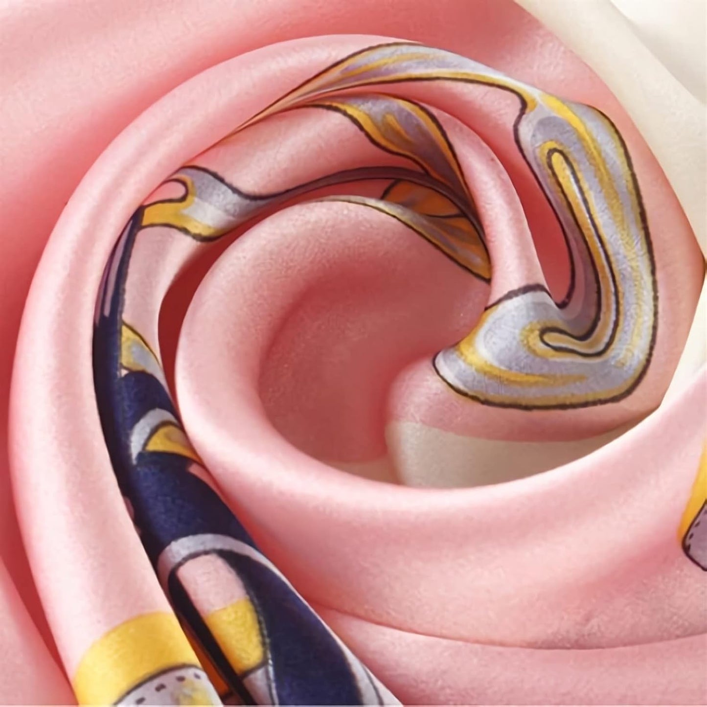 Winter Warm Scarfs Silk Scarf, Large Long Fashion Wraps, Chains Pattern Neckerchief for Women, 67.7 x 20.9 Inches (Color : Red, Size : 67.7" x 20.9")