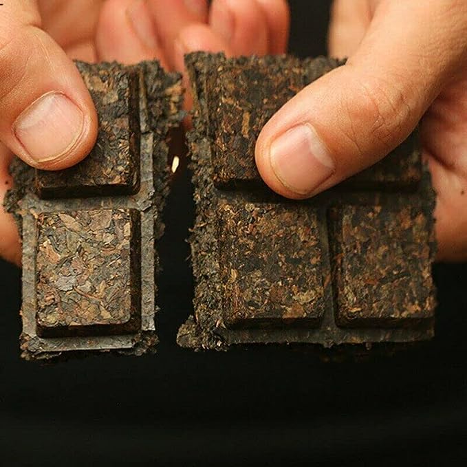 Shortcut Brick Tea HE ZHUANG CHA China Anhua Baishaxi Instant Dark Tea 450g