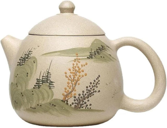 Afternoon Tea Set 280ml Chinese Purple Clay Teapot Hand-painted Dragon Egg Tea Pot Customized Filter Tea Infuser Zisha Beauty Tea Set Tea Set For Adults