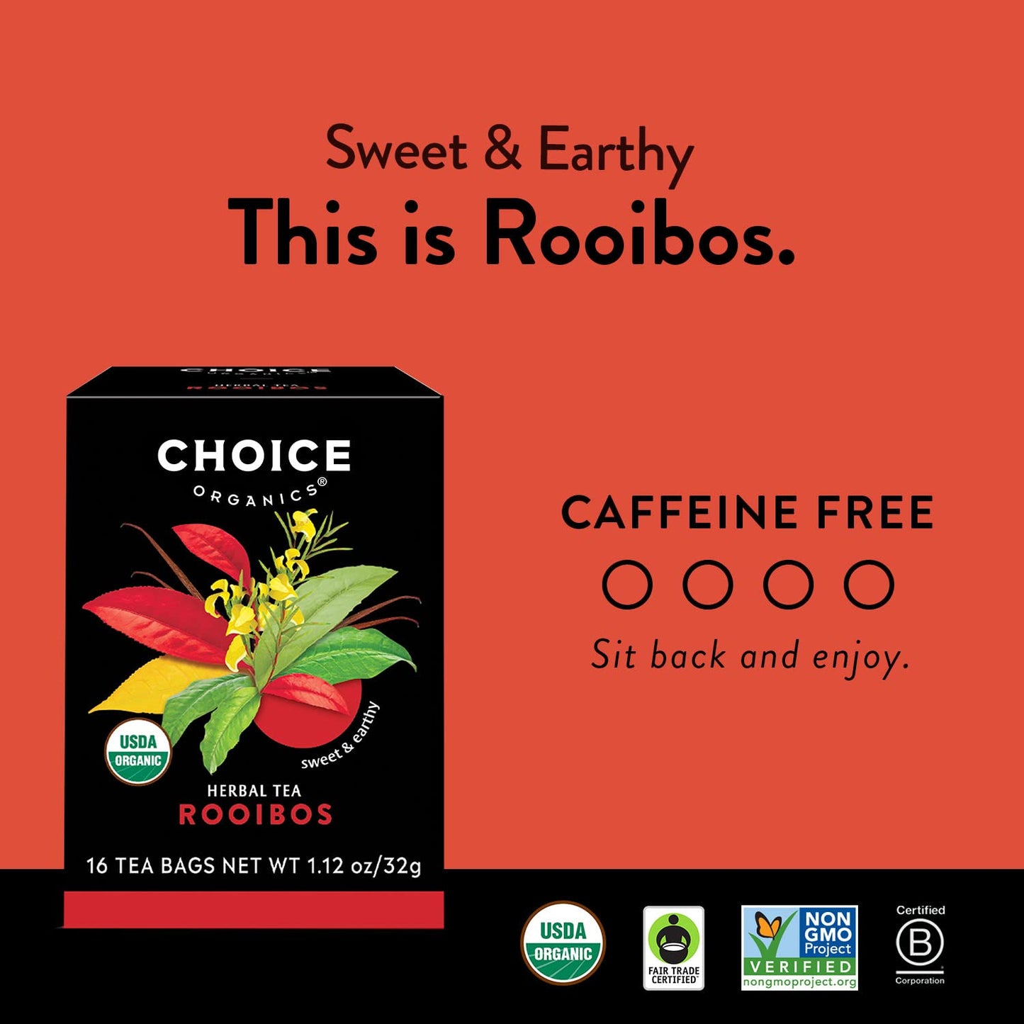 Choice Organics - Favorites Variety Pack Sampler (6 Pack) - Includes Earl Grey, Jasmine Green, Oolong, Rooibos, Cocoa Mint Puerh, and Grapefruit Honeybush Organic Teas - 96 Tea Bags