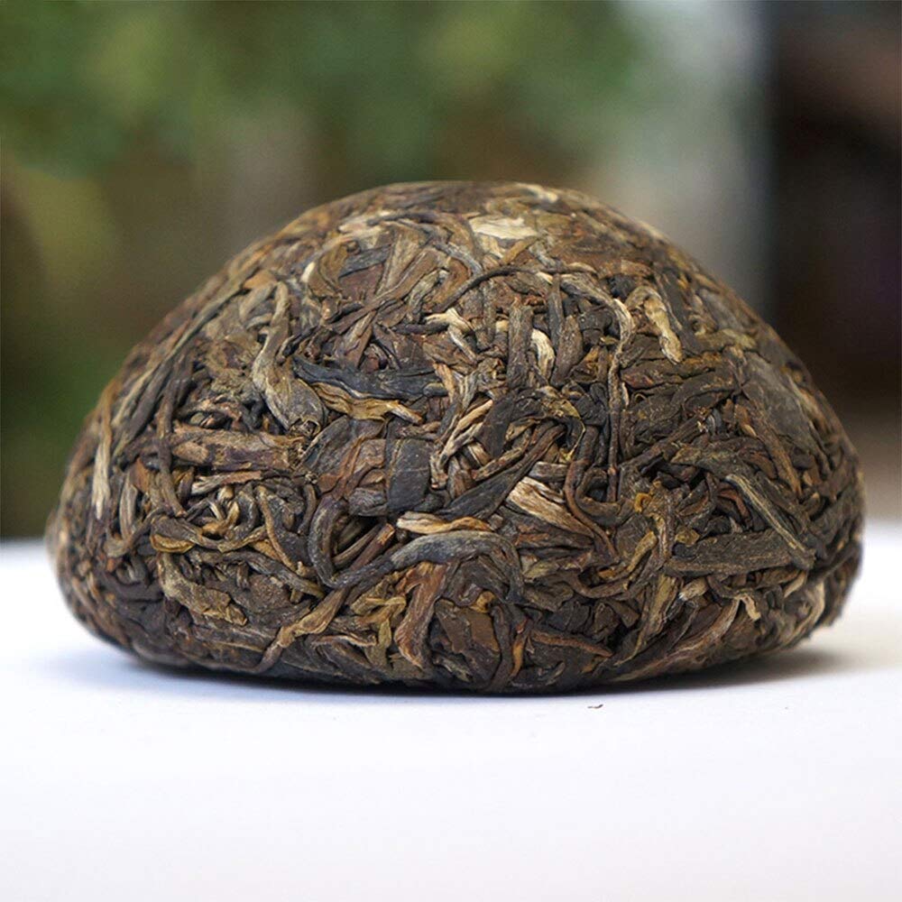 FullChea - 2017 Xiaguan Raw Pu-erh Tuocha - Pu Erh Tea Loose Leaf - Yunnan Sheng Puerh Box Tea - Helps Digestion (3.52oz/ 100g)