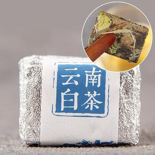 4 Pieces*5g/bag 100g Chinese White Tea Mini Yunnan Bai Cha Tea Small Cake (100g)