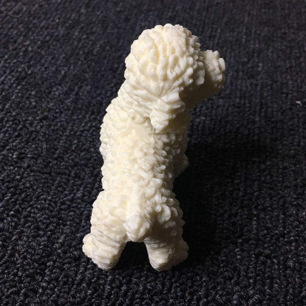 Statues for Home Decor Sculptures Teddy Pet Dog Miniature Model Animal Sculpture Home Living Room Bedroom Desktop Decorations Car Decoration Small Gifts