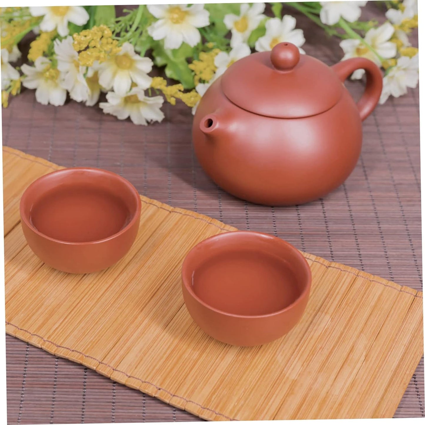 BRIGHTFUFU 1pc Teapot Ceramic Coffee Pot Bedside Water Tea Pitcher Miniature Coffee Pot Porcelain Gongfu Tea Kettle Ceramic Teaware Zisha Clay Pot Beer Ceramics Office Kung Fu Tea Drinks