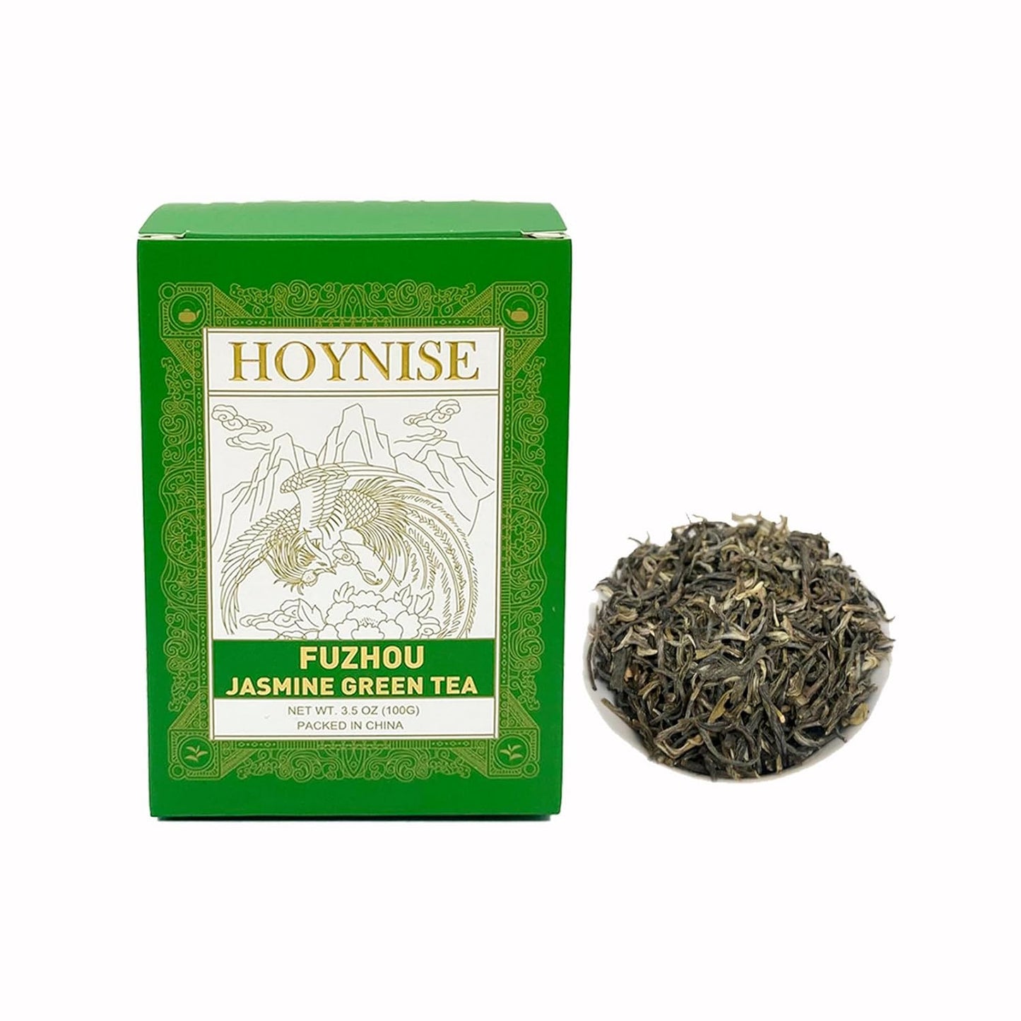 HOYNISE Organic Ripe Pu'erh Tea I Loose Leaf I USDA Organic I 3.5 Ounce (100g) I High Mountain Grown I Unique Aroma I Packed & Shipped Direct From Source in China
